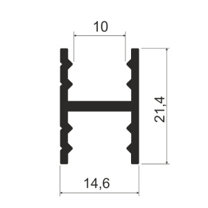 Профиль разделительный MS410А Латунь (A21)